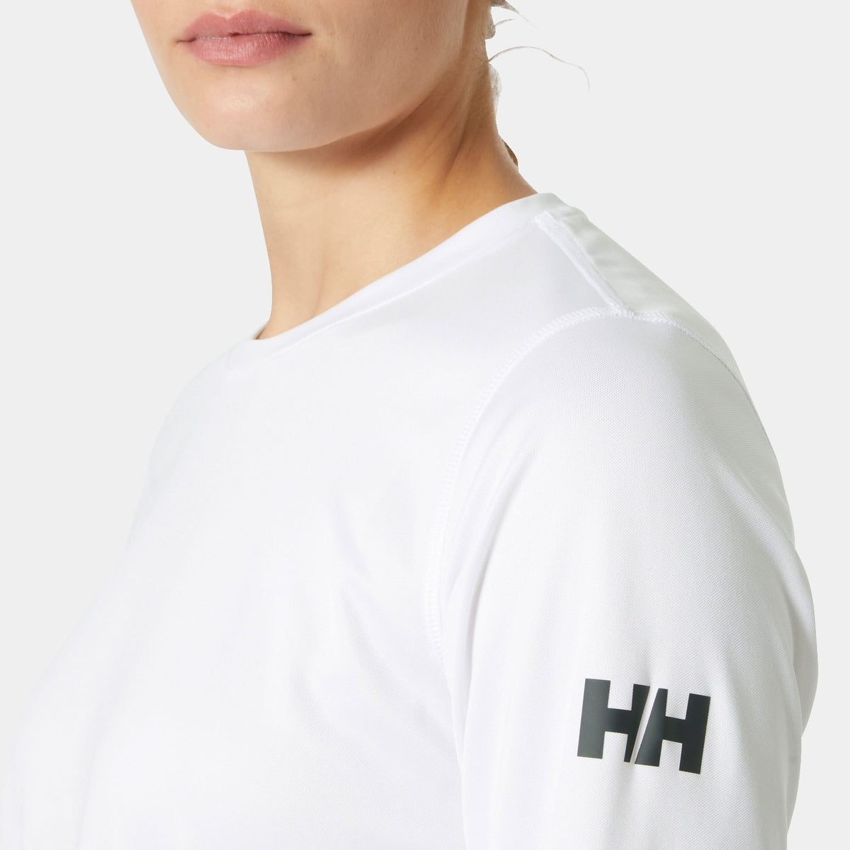 W HH TECH CREW LS 20, WHITE, L