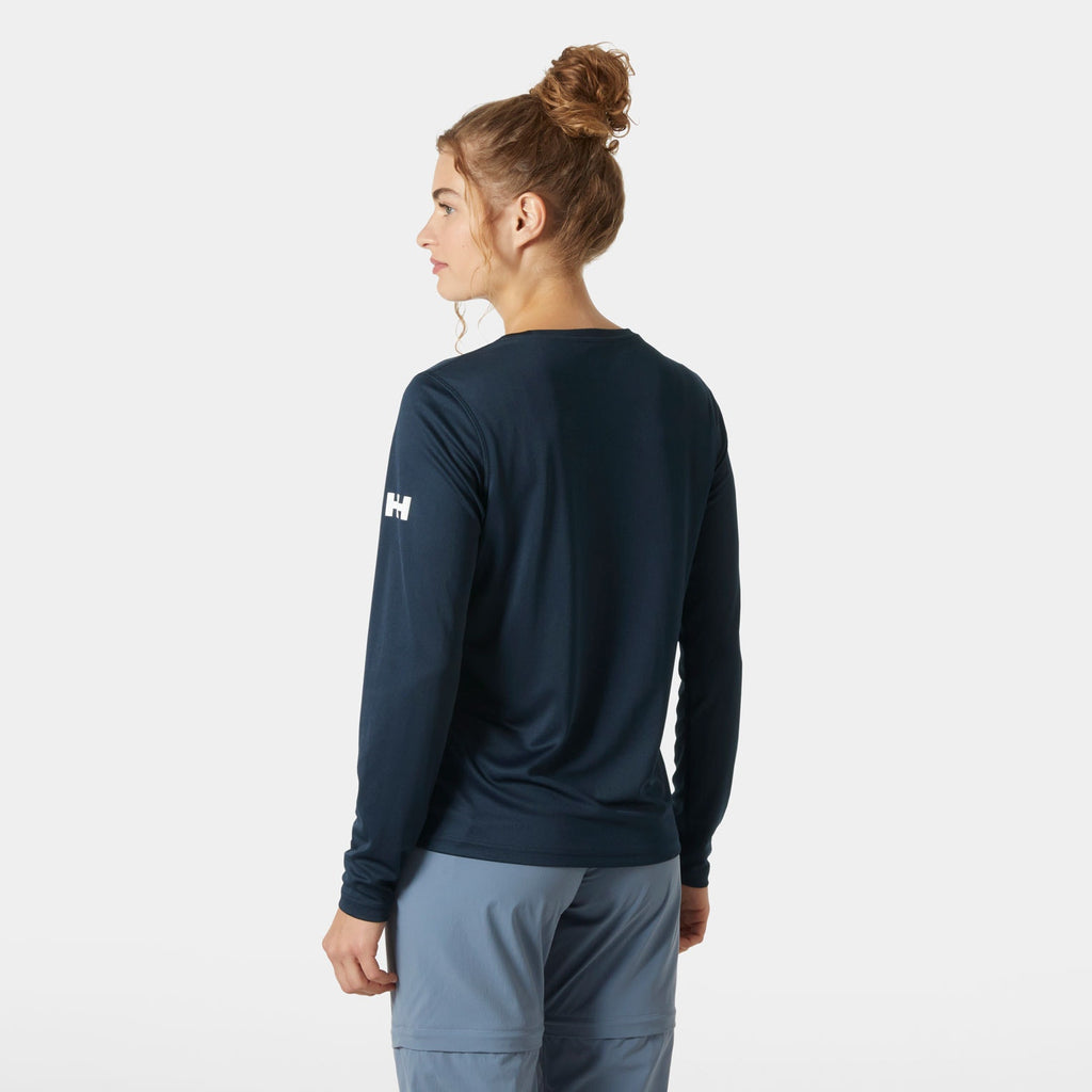 W HH TECH CREW LS 20, NAVY, L