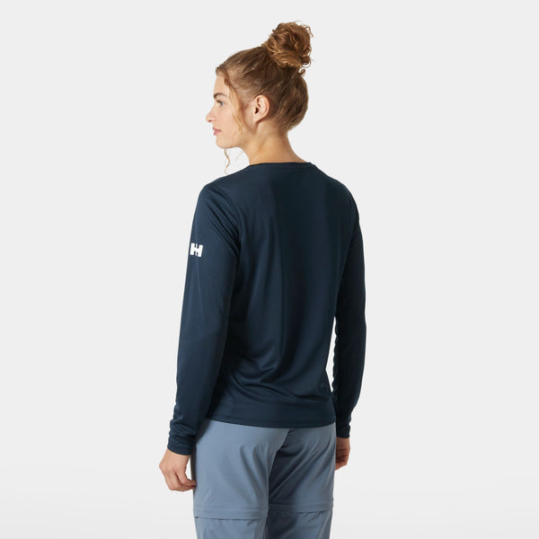 W HH TECH CREW LS 20, NAVY, L