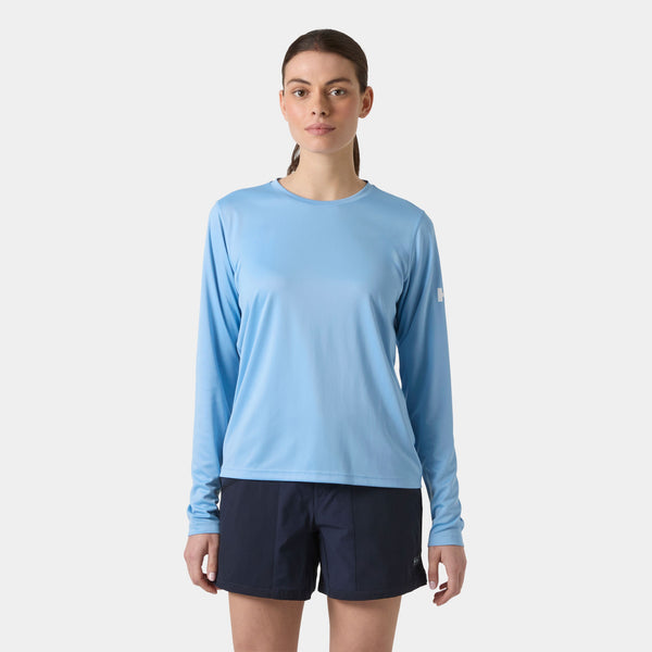 W HH TECH CREW LS 20, BRIGHT BLUE, L
