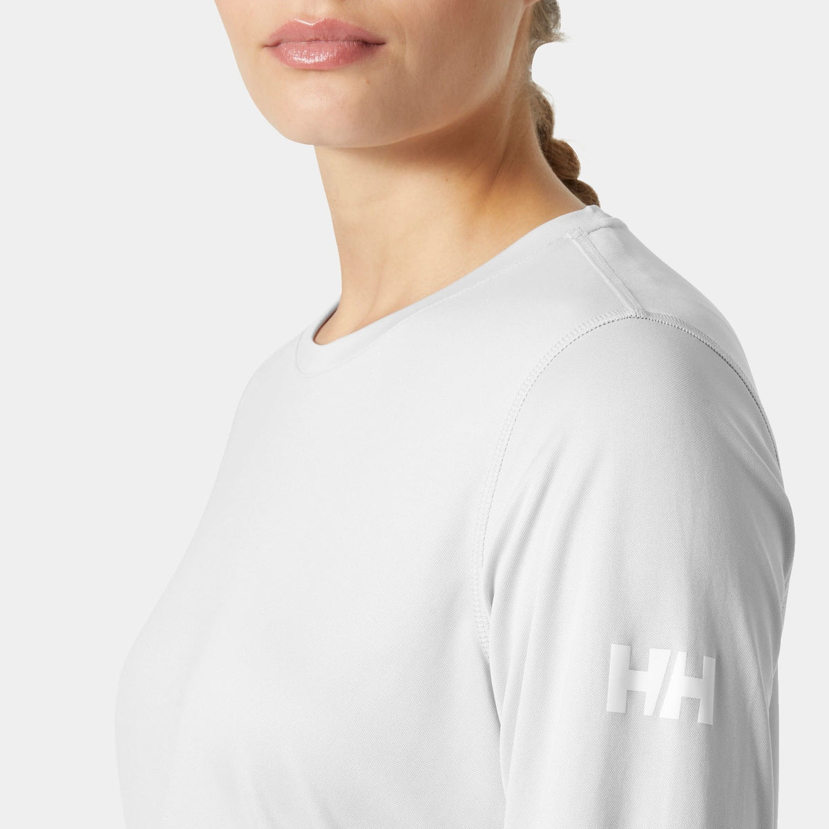W HH TECH CREW LS 20, GREY FOG, L