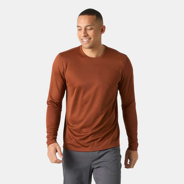 HH TECH CREW LS 20, IRON OXIDE, XXL