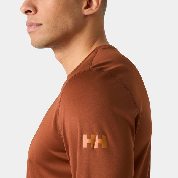 HH TECH CREW LS 20, IRON OXIDE, XXL