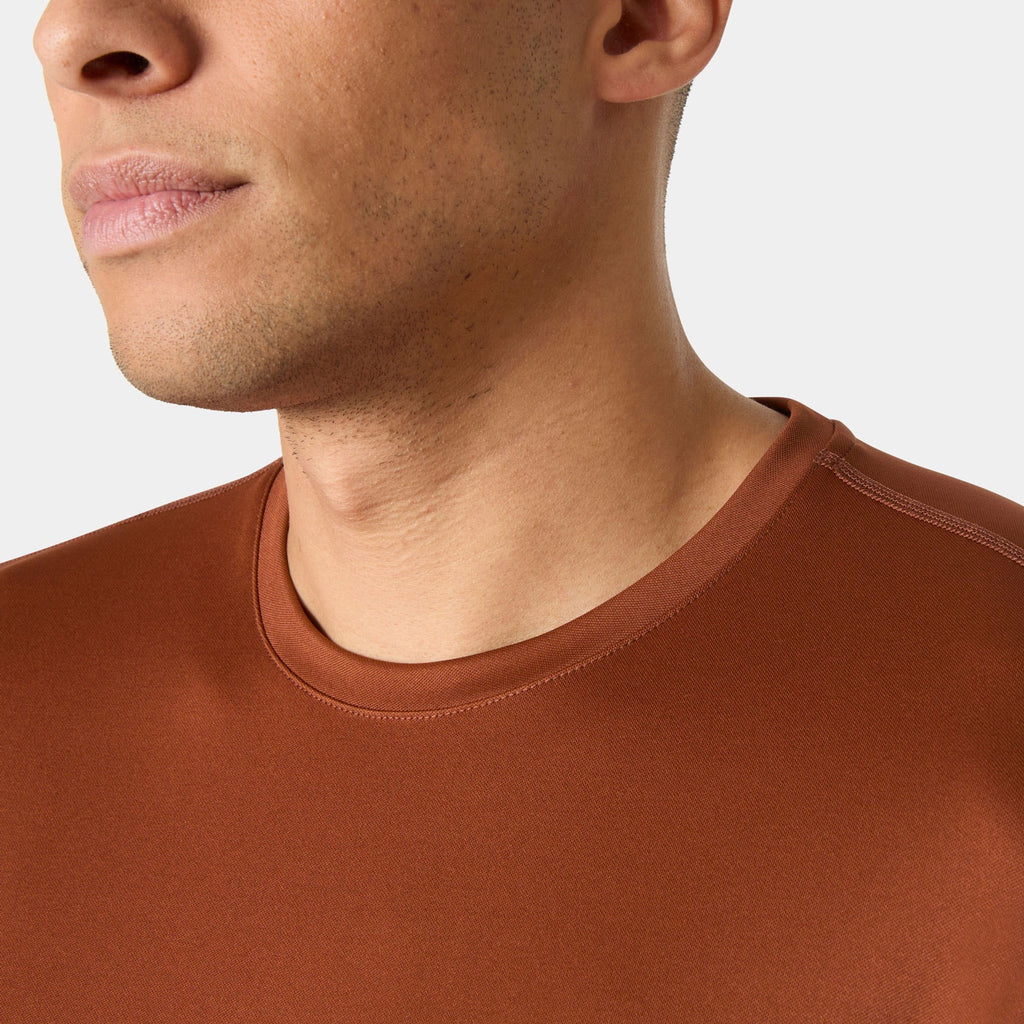 HH TECH CREW LS 20, IRON OXIDE, XXL