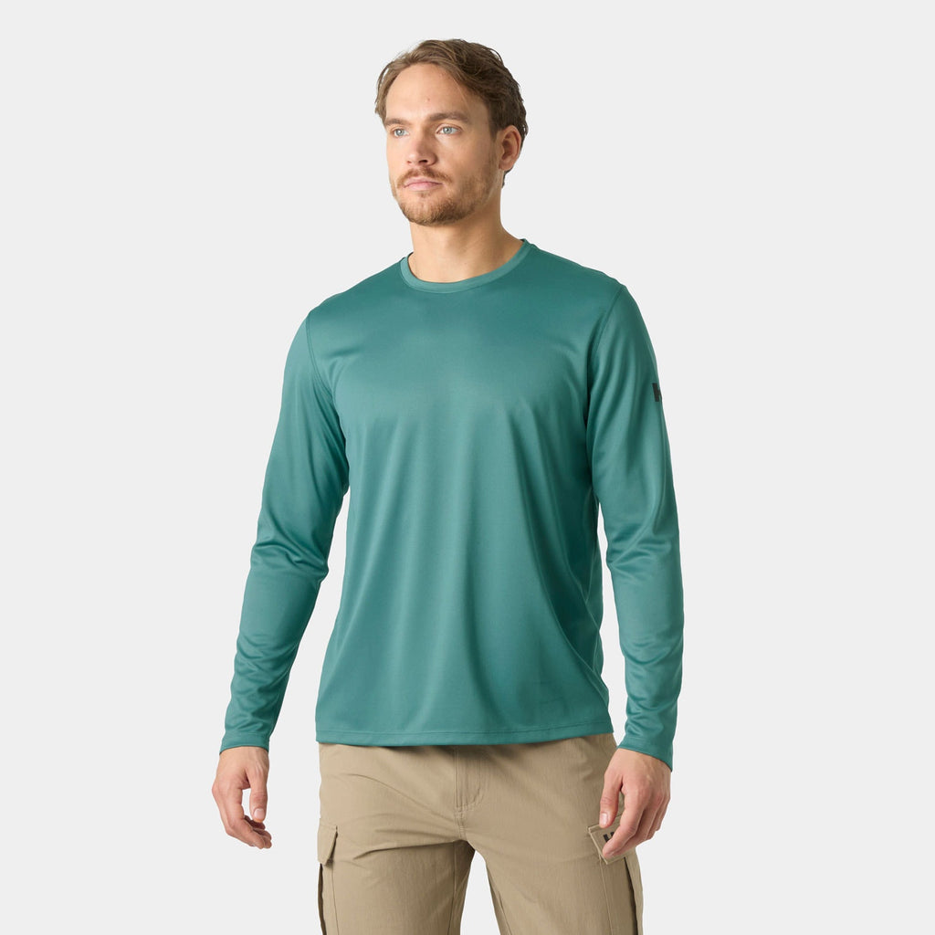 HH TECH CREW LS 20, OPAL GREEN, XXL