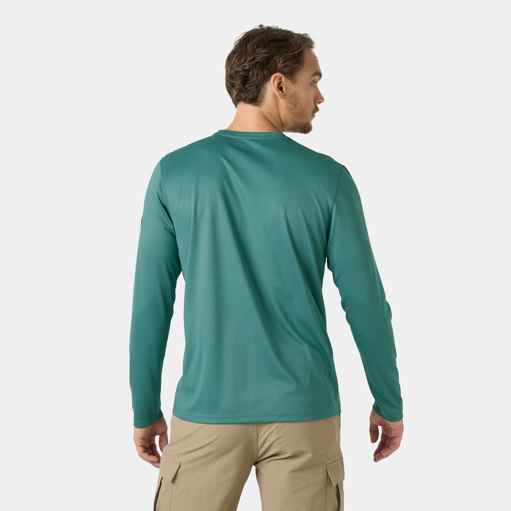 HH TECH CREW LS 20, OPAL GREEN, XXL