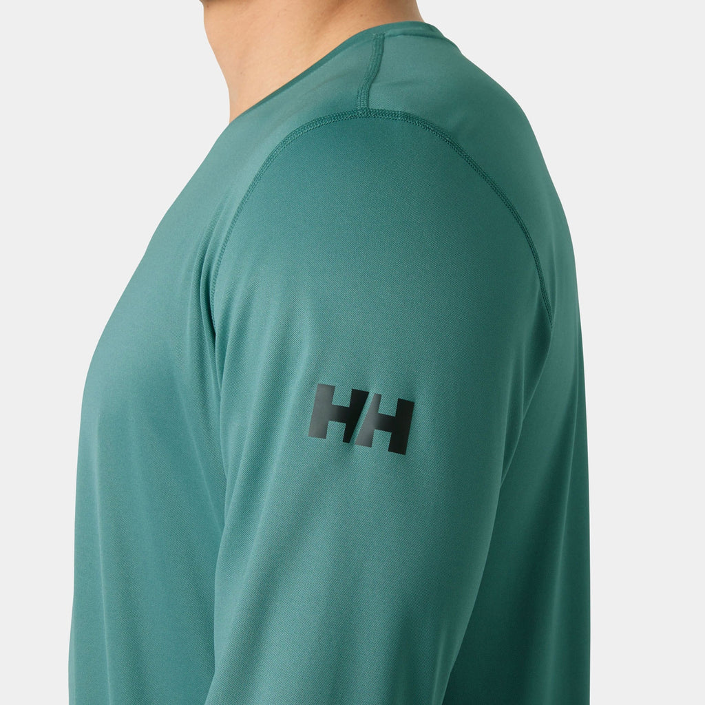 HH TECH CREW LS 20, OPAL GREEN, XXL