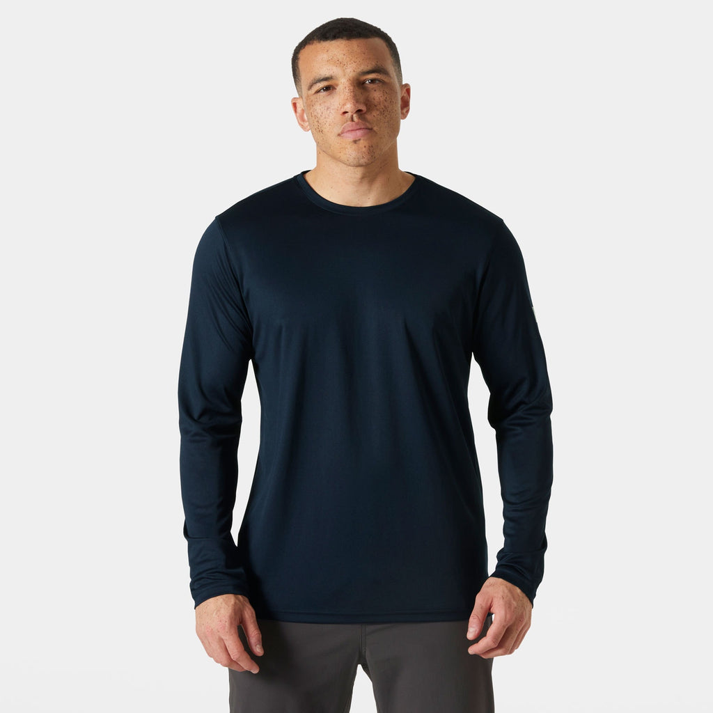 HH TECH CREW LS 20, NAVY, XXL