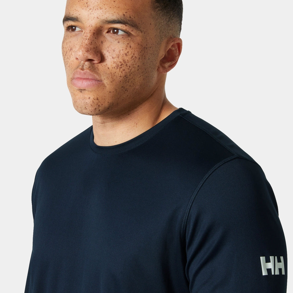 HH TECH CREW LS 20, NAVY, XXL