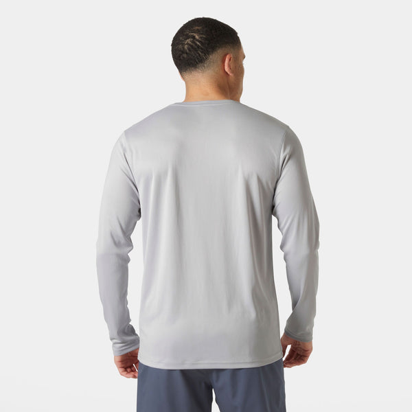 HH TECH CREW LS 20, GREY FOG, XXL