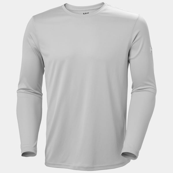 HH TECH CREW LS 20, GREY FOG, XXL