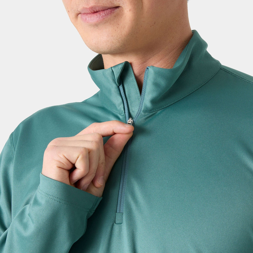 HH TECH 1/2 ZIP 20, OPAL GREEN, XXL