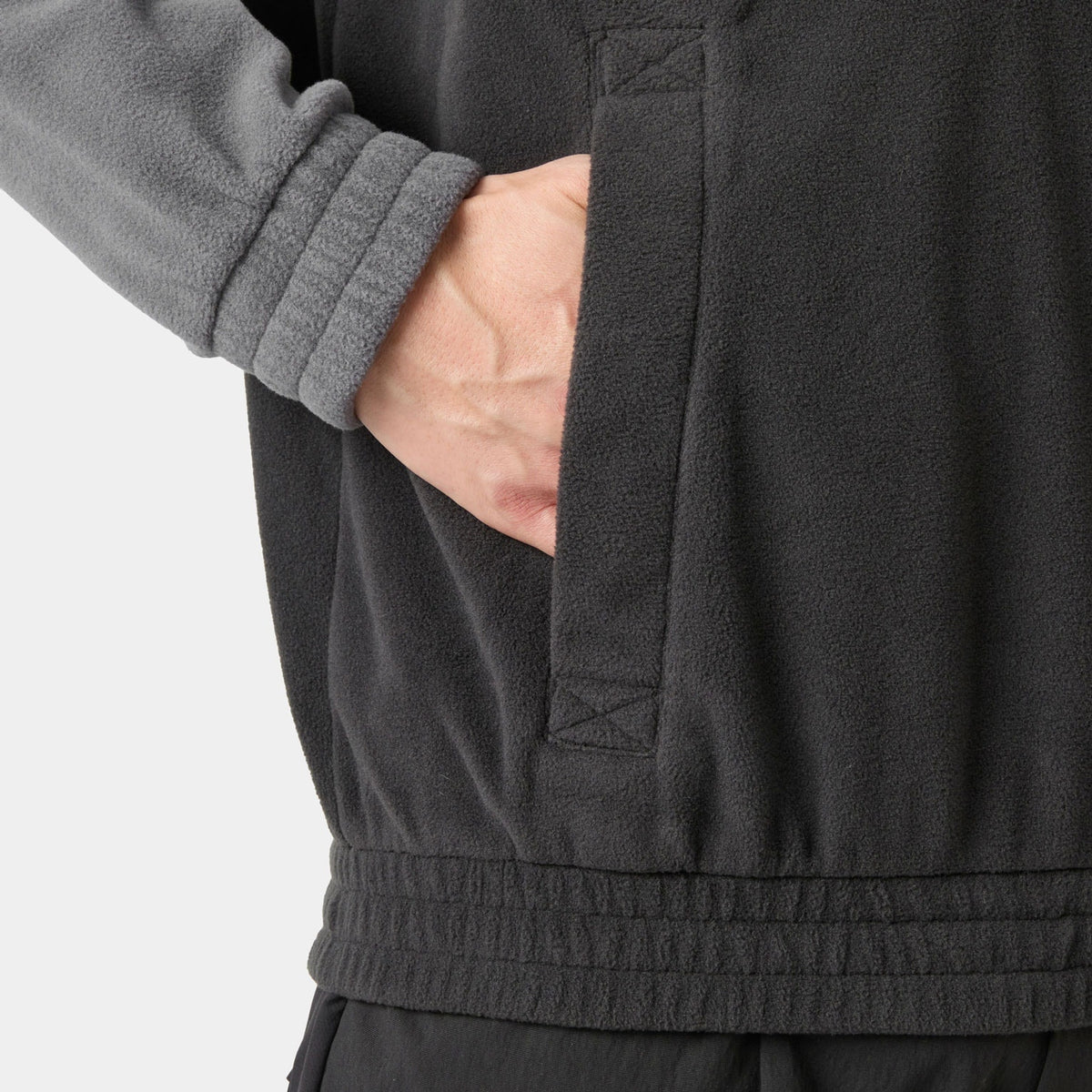 DAYBREAKER HUGG SNAP FLEECE, BLACK, XXL