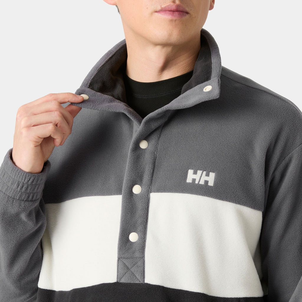 DAYBREAKER HUGG SNAP FLEECE, BLACK, XXL
