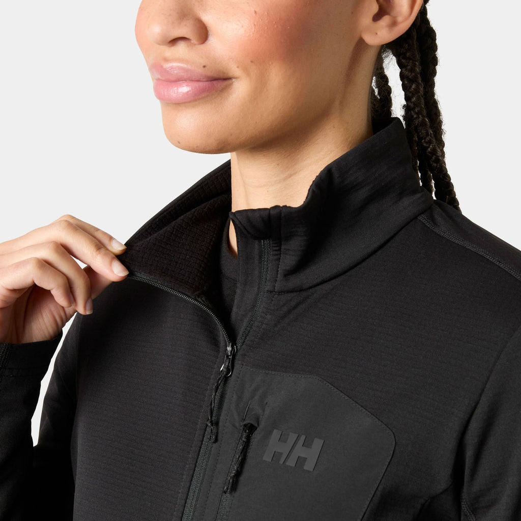 W VERSALITE FLEECE JACKET, BLACK, L
