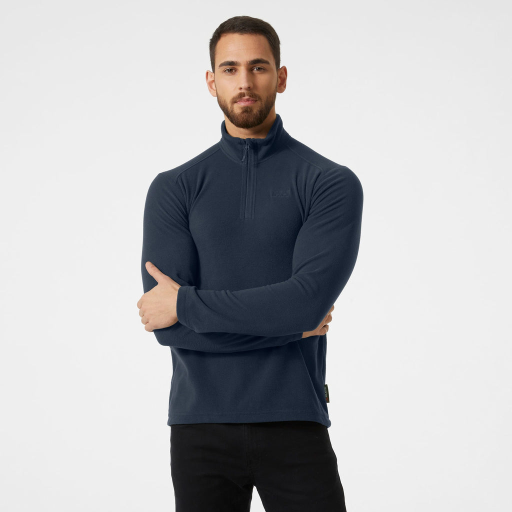 DAYBREAKER 1/2 ZIP FLEECE, NAVY, XXL