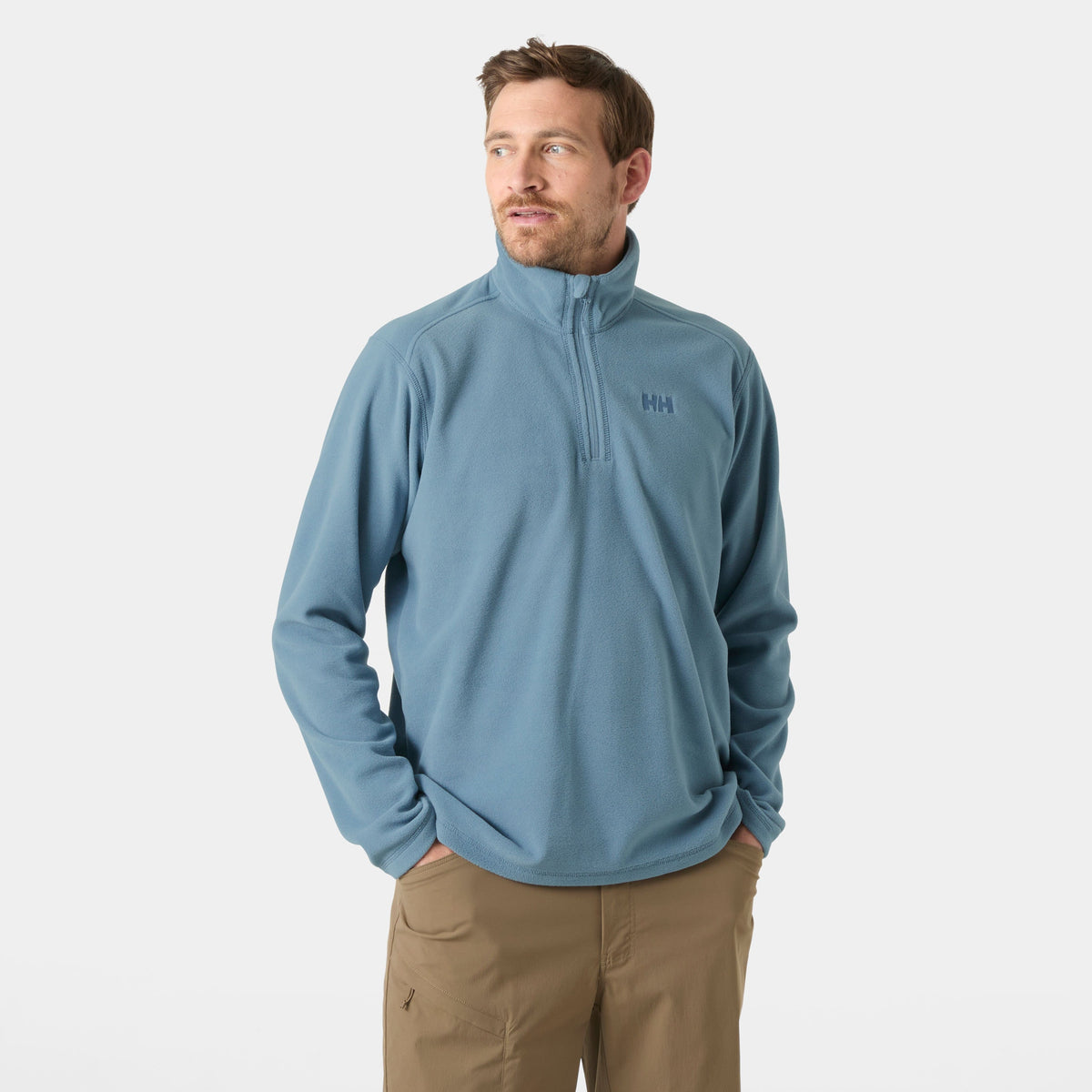 DAYBREAKER 1/2 ZIP FLEECE, WASHED NAVY, XXL