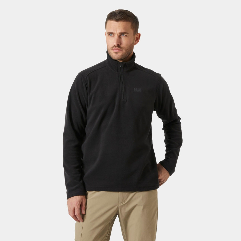 DAYBREAKER 1/2 ZIP FLEECE, BLACK, XXL