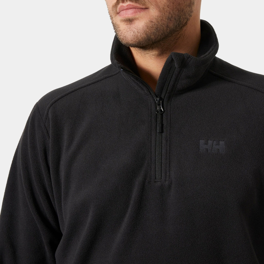 DAYBREAKER 1/2 ZIP FLEECE, BLACK, XXL