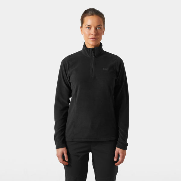 W DAYBREAKER 1/2 ZIP FLEECE, BLACK, XL