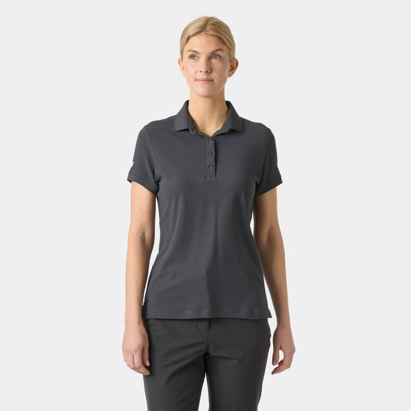 W CREWLINE POLO, EBONY, L