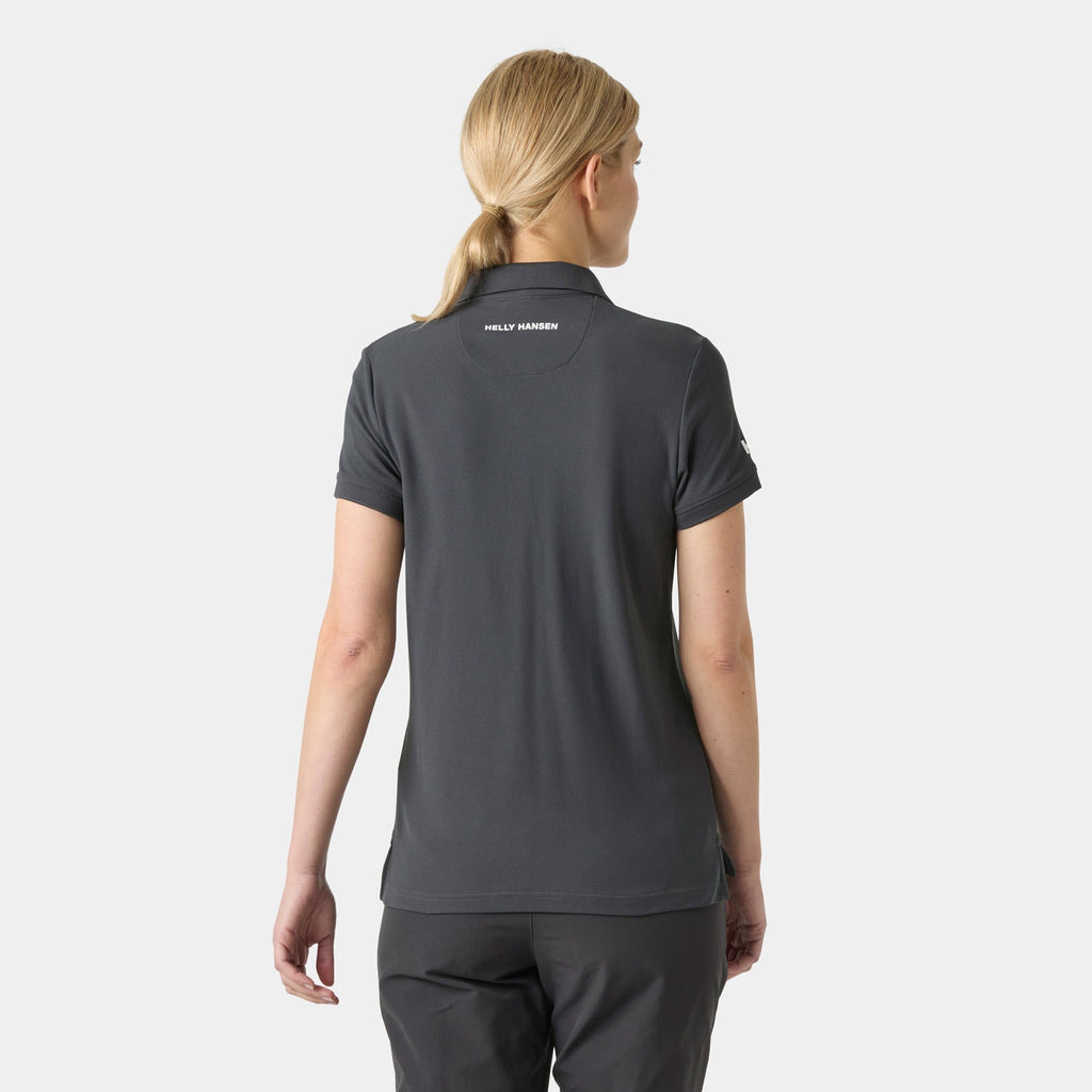 W CREWLINE POLO, EBONY, L