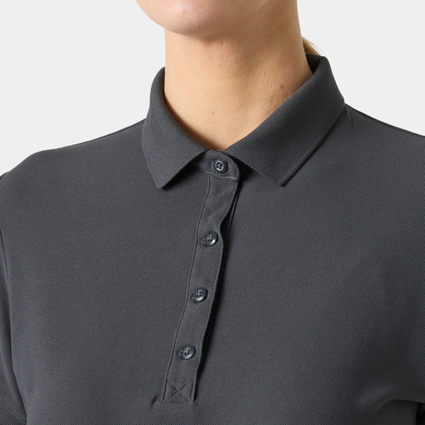 W CREWLINE POLO, EBONY, L