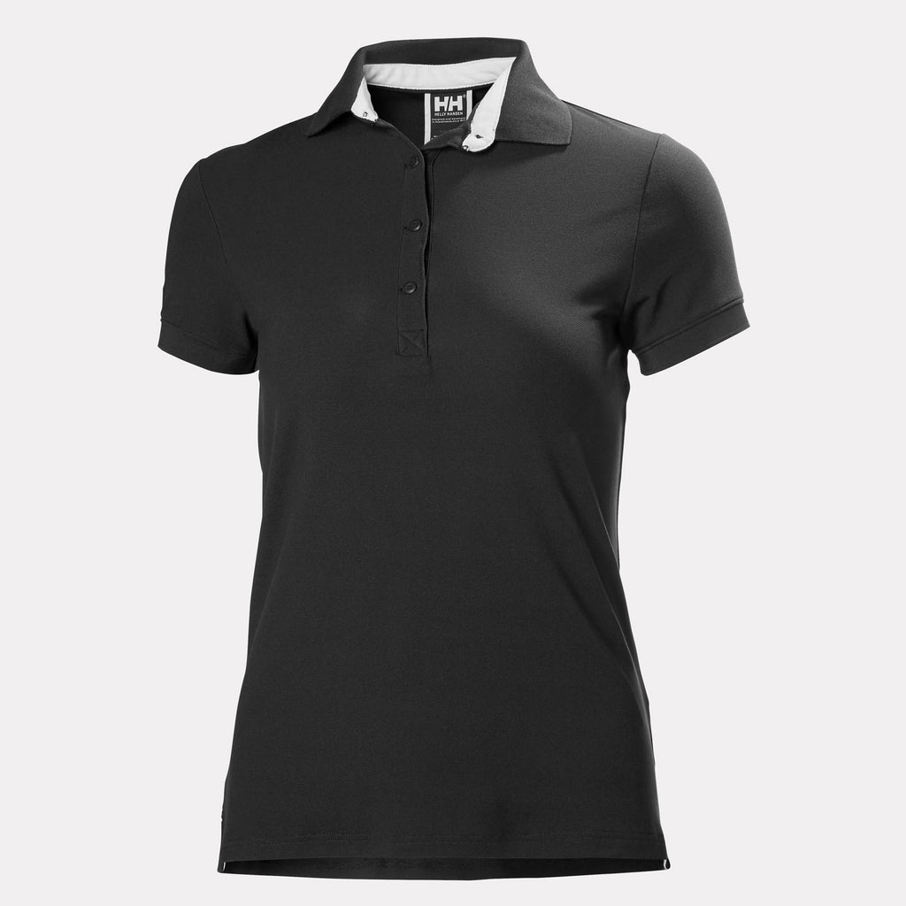 W CREWLINE POLO, EBONY, L
