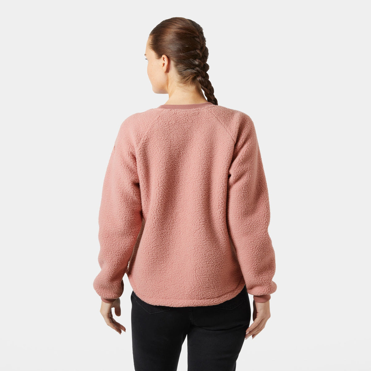 W ESCAPE TEDDY SWEATER, ASH ROSE, L