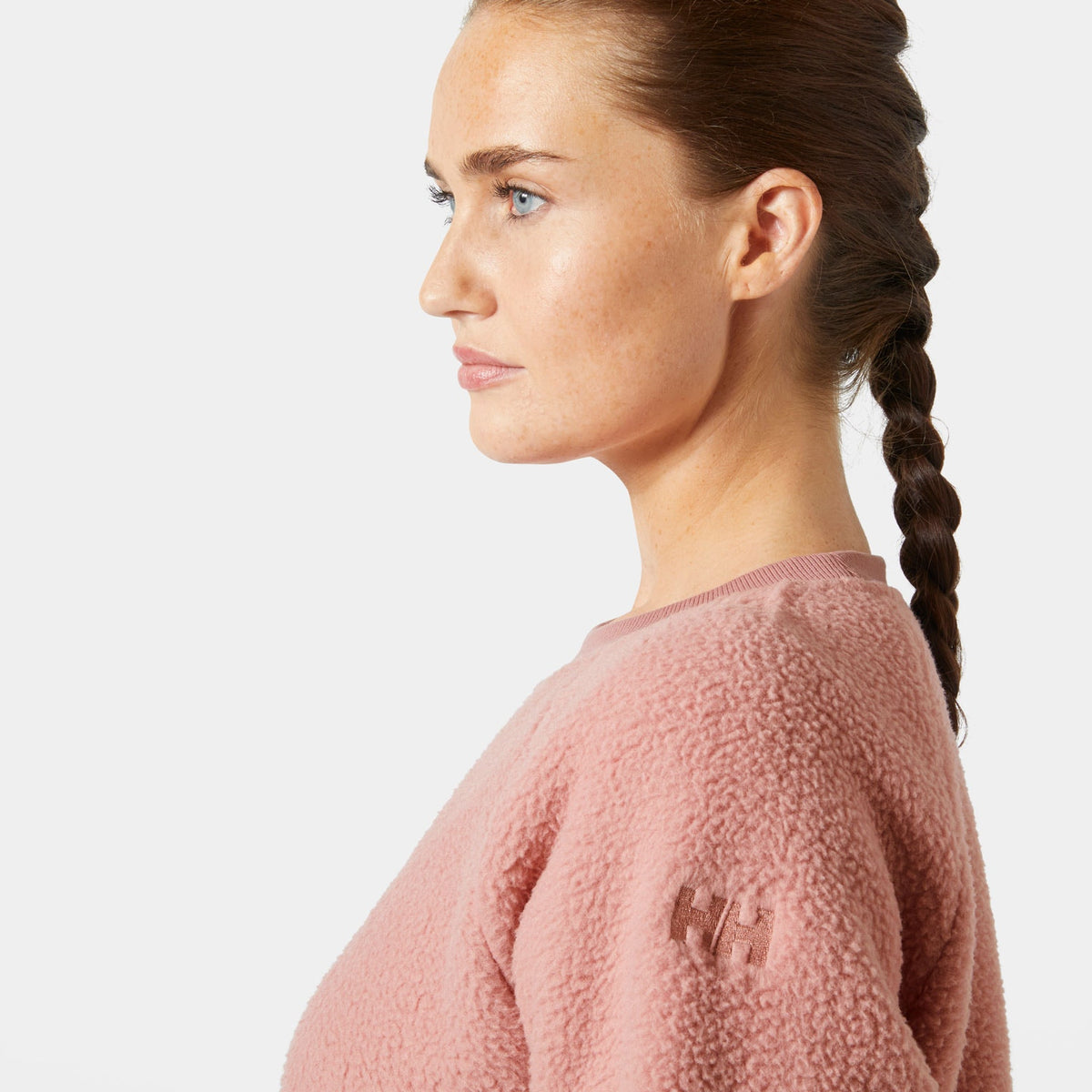 W ESCAPE TEDDY SWEATER, ASH ROSE, L