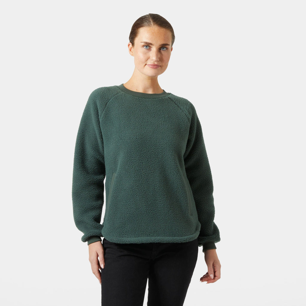 W ESCAPE TEDDY SWEATER, JUNGLE GREE, L