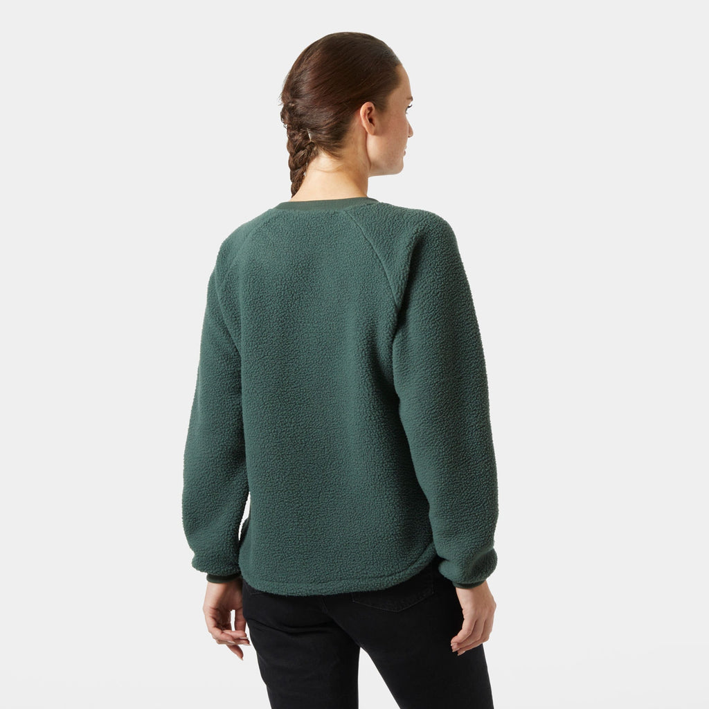 W ESCAPE TEDDY SWEATER, JUNGLE GREE, L