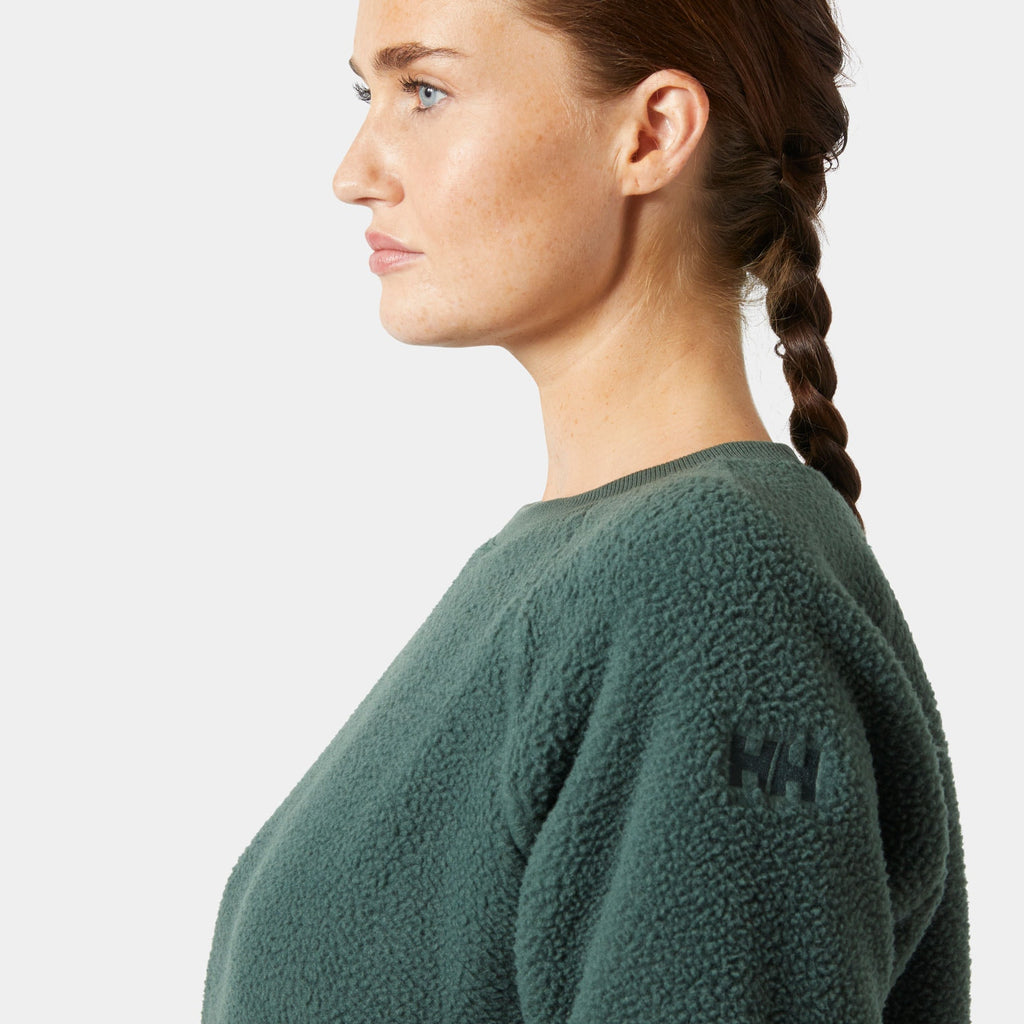 W ESCAPE TEDDY SWEATER, JUNGLE GREE, L