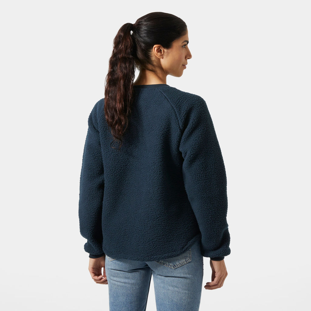 W ESCAPE TEDDY SWEATER, NAVY, L
