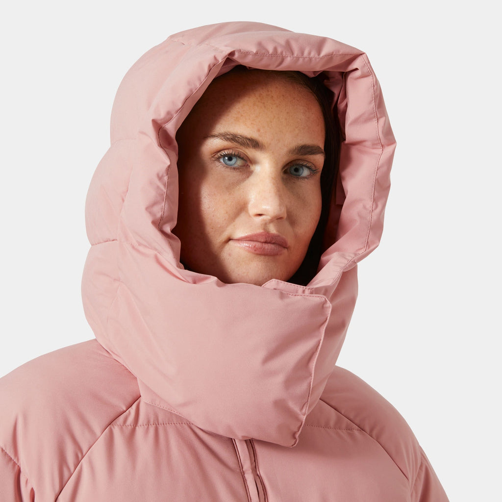 W ELLIE PUFFY PARKA, ASH ROSE, L