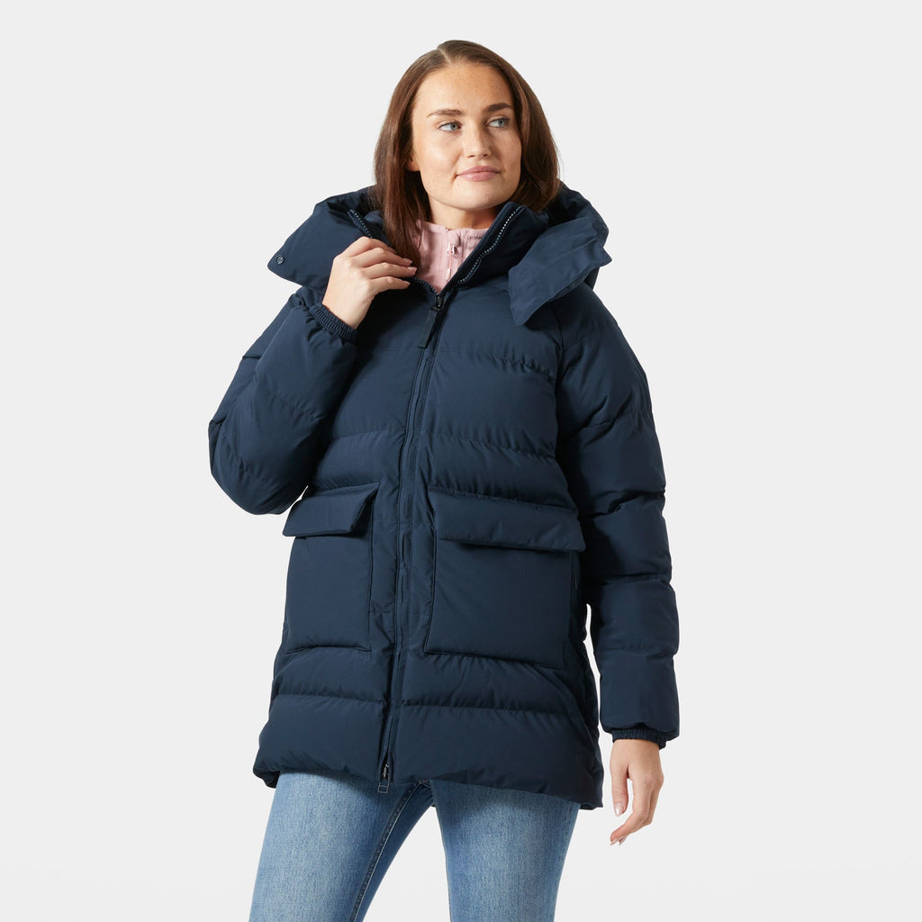 W ELLIE PUFFY PARKA, NAVY, L