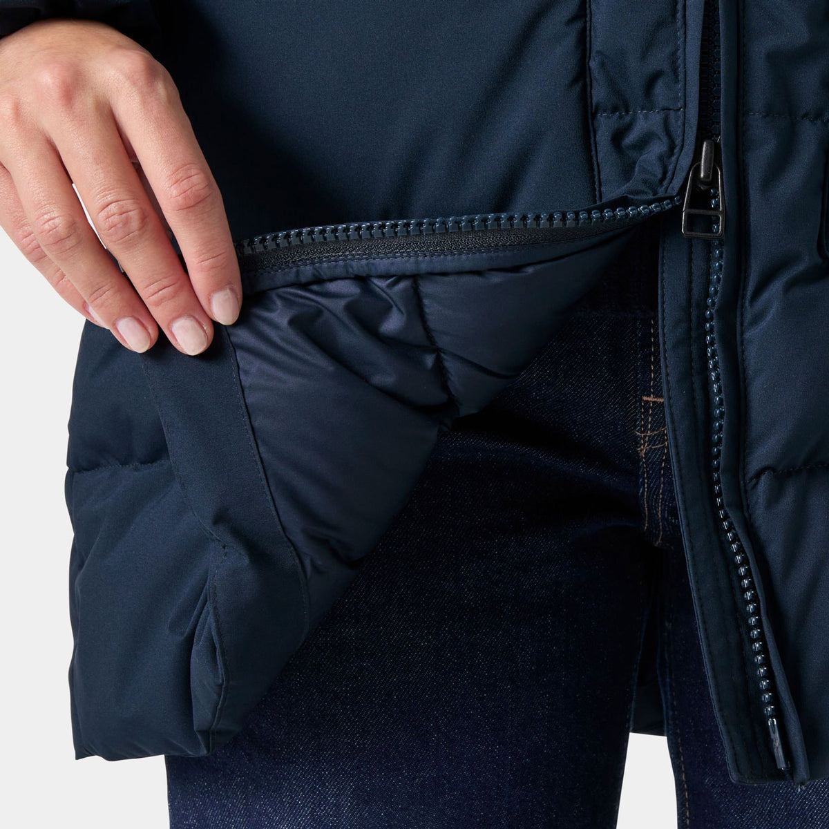 W ELLIE PUFFY PARKA, NAVY, L