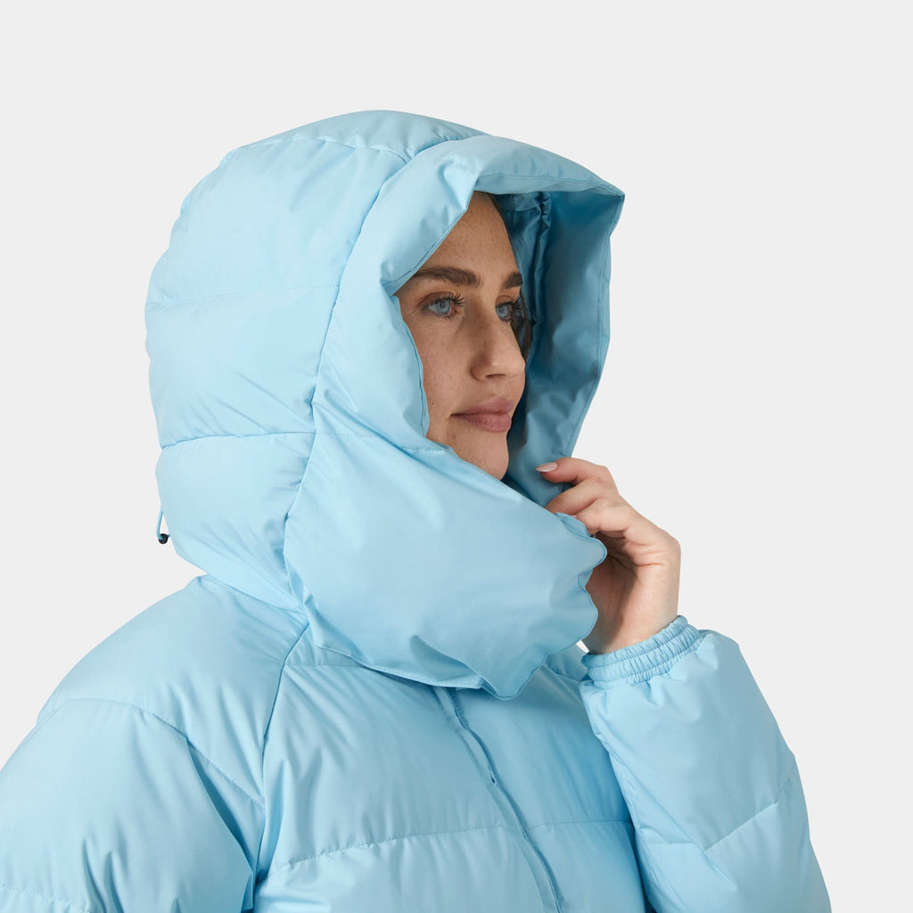 W ELLIE PUFFY PARKA, LIGHT CYAN, L