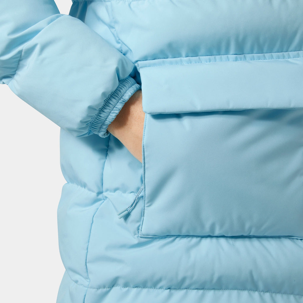 W ELLIE PUFFY PARKA, LIGHT CYAN, L