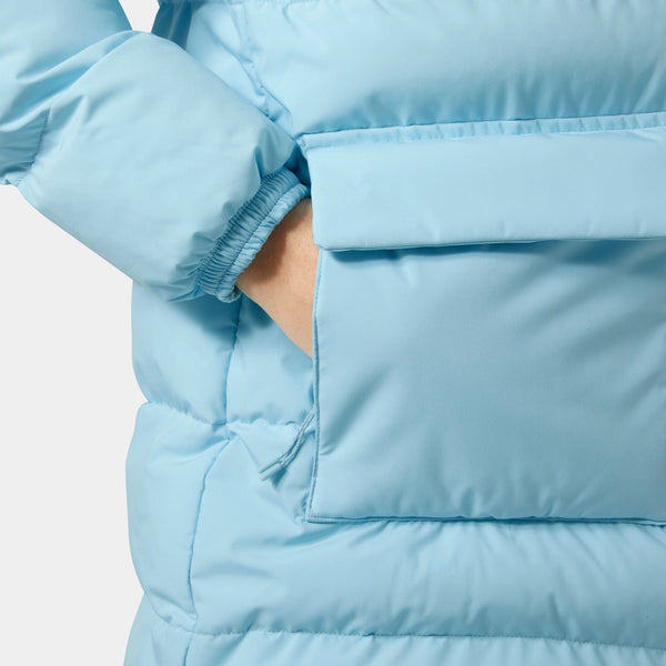 W ELLIE PUFFY PARKA, LIGHT CYAN, L