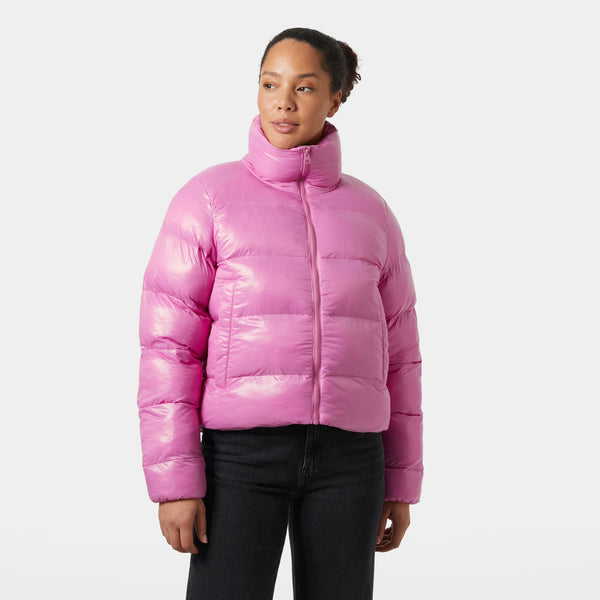 W JADE PUFFER JACKET, META PINK, L
