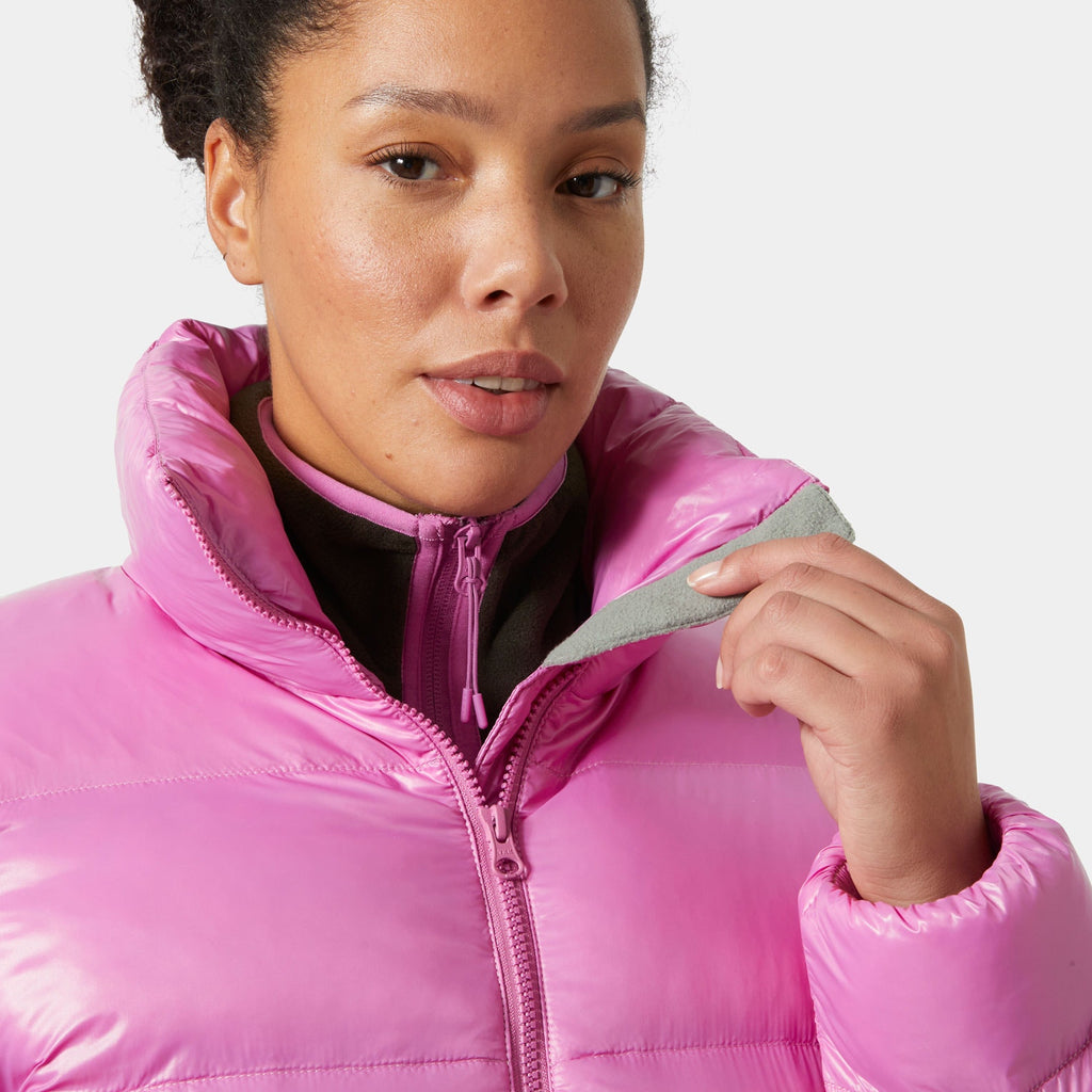 W JADE PUFFER JACKET, META PINK, L