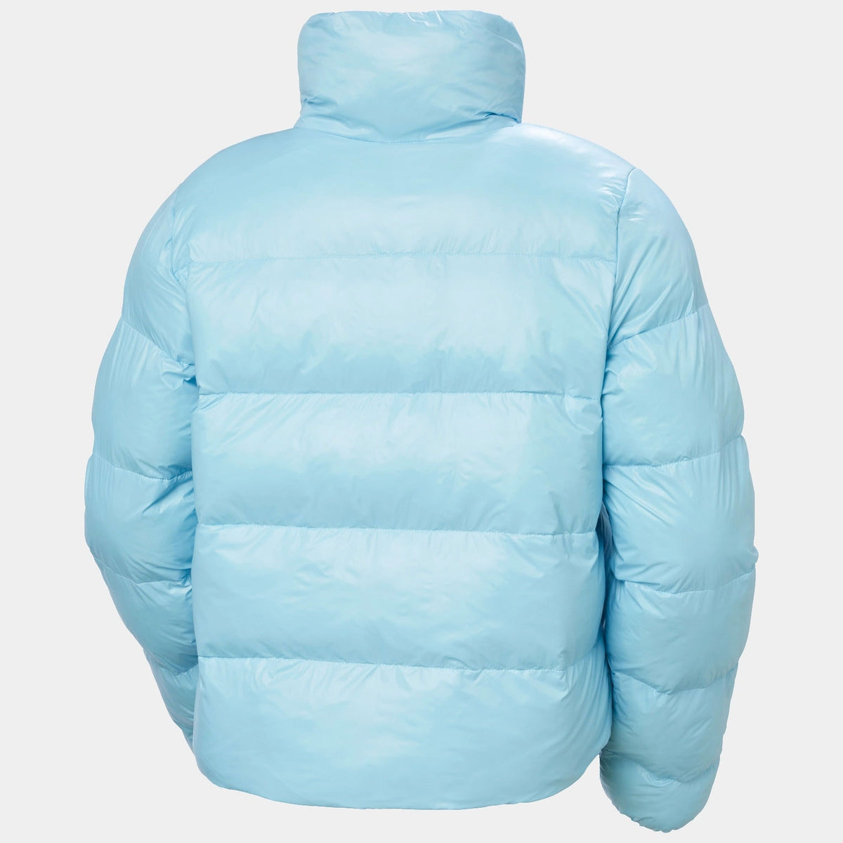 W JADE PUFFER JACKET, LIGHT CYAN, L