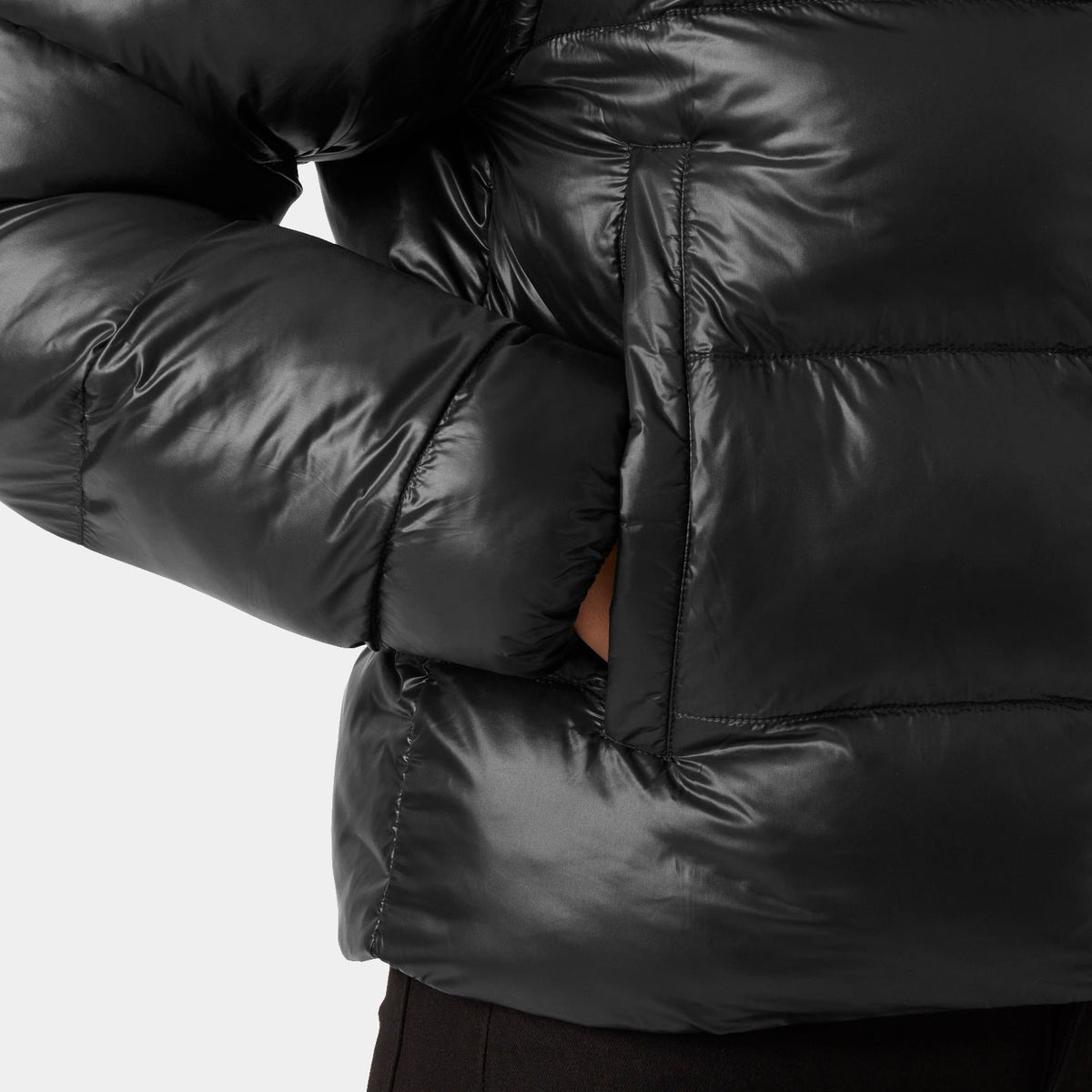 W JADE PUFFER JACKET, BLACK, L