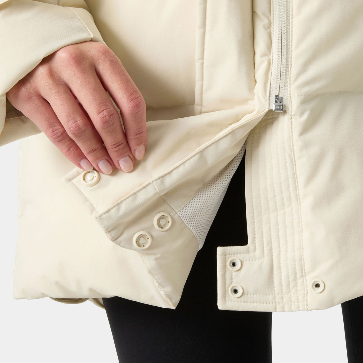 W ADORE PUFFY PARKA, CREAM, L