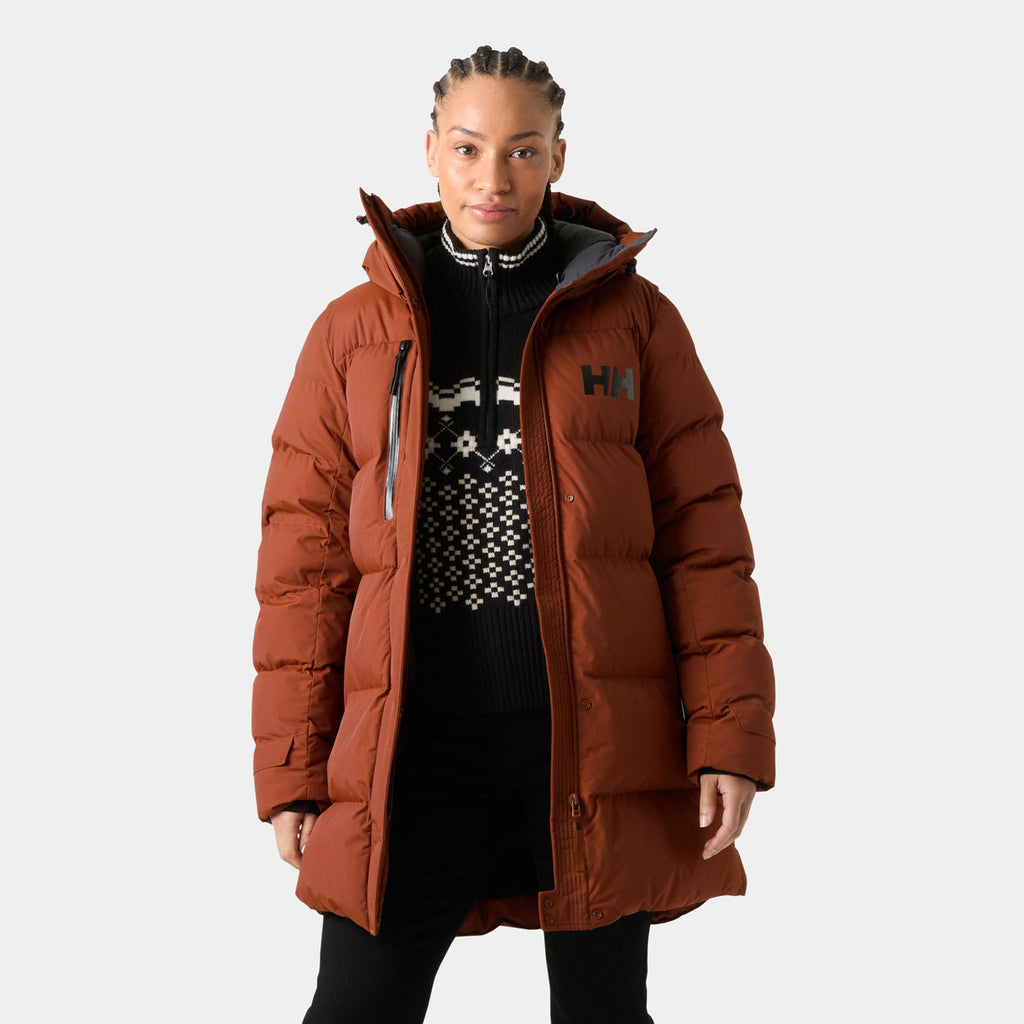 W ADORE PUFFY PARKA, IRON OXIDE, L