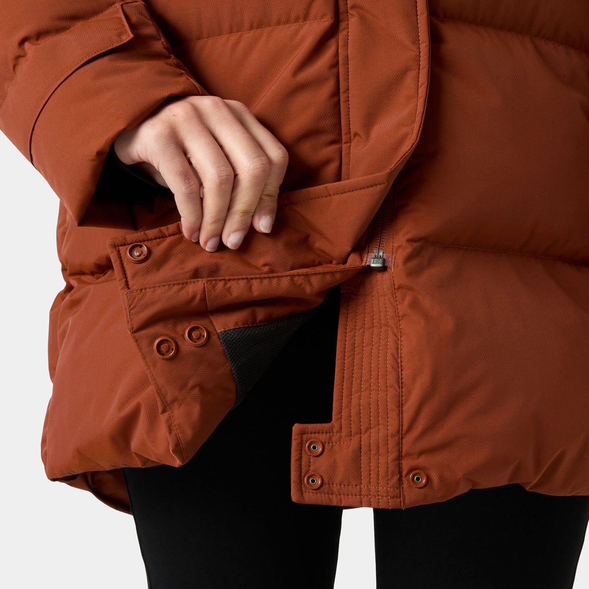 W ADORE PUFFY PARKA, IRON OXIDE, L