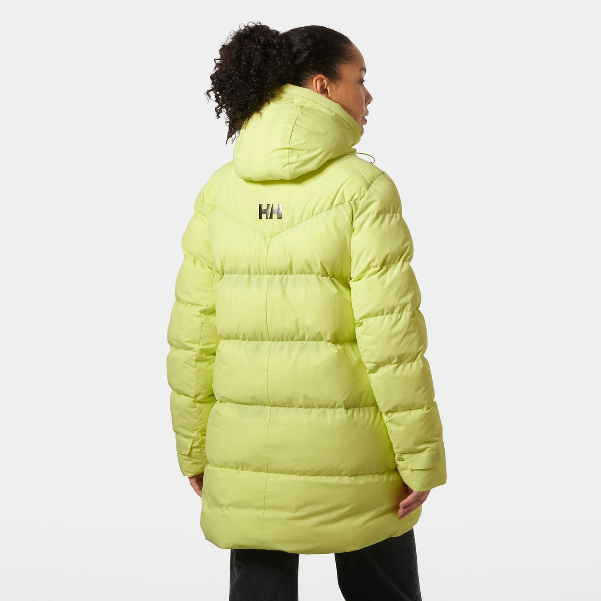 W ADORE PUFFY PARKA, SUNNY LIME, L