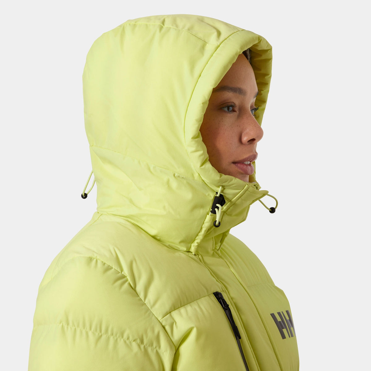 W ADORE PUFFY PARKA, SUNNY LIME, L