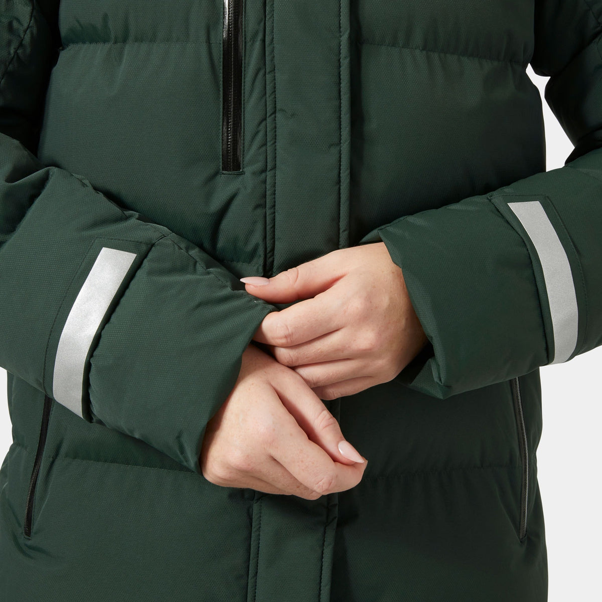 W ADORE PUFFY PARKA, DARK JUNGLE, L